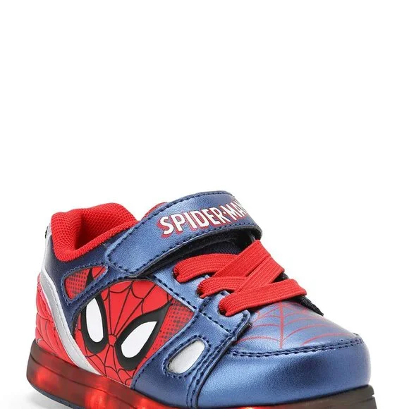 Toddler Boys’ Spiderman Light up Sneakers  Sizes 9 and 10 - Picture 3 of 4